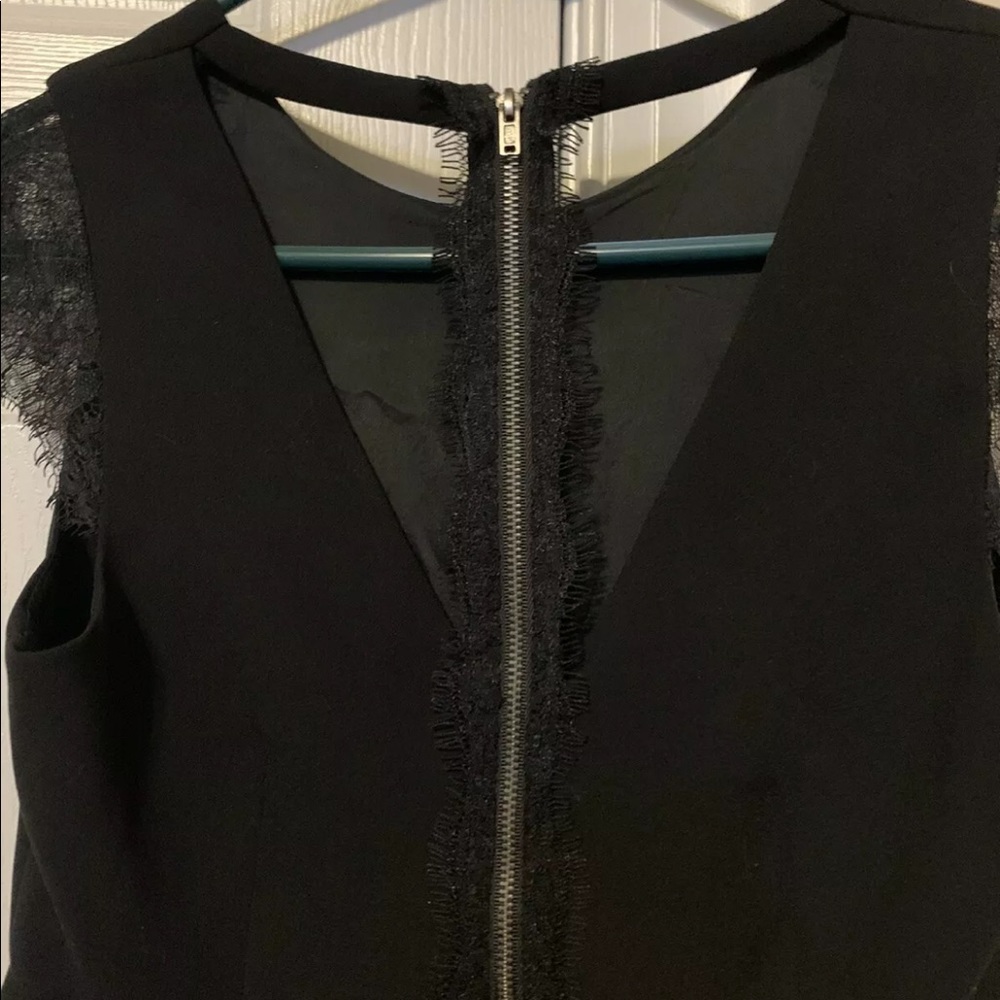 BCBG Generation‎ Black Lace Inset Cocktail Dress 4 - Picture 5 of 5